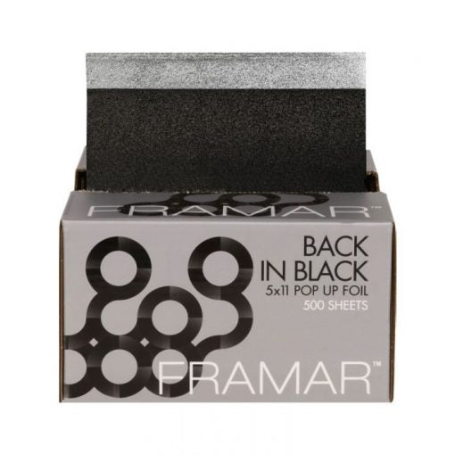 Framar Back in Black Pop Up Foil Sheets x 500 (28cm x 13cm)